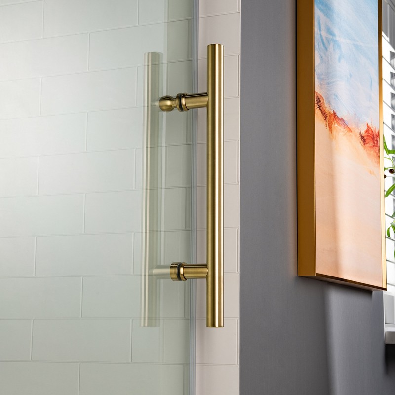 56" - 60" W x 76" H Single Sliding Frameless Shower Door