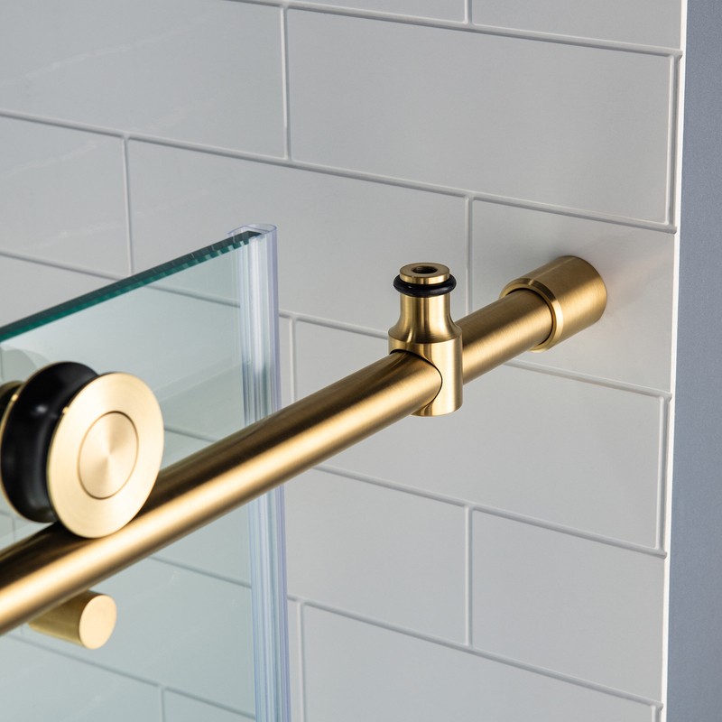 56" - 60" W x 76" H Single Sliding Frameless Shower Door