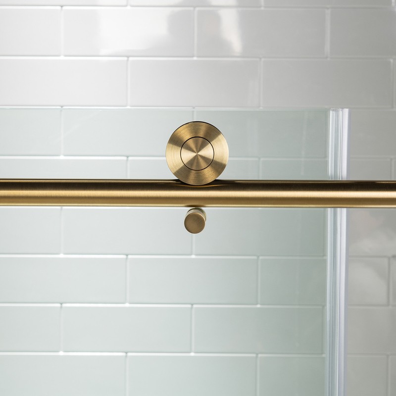56" - 60" W x 76" H Single Sliding Frameless Shower Door