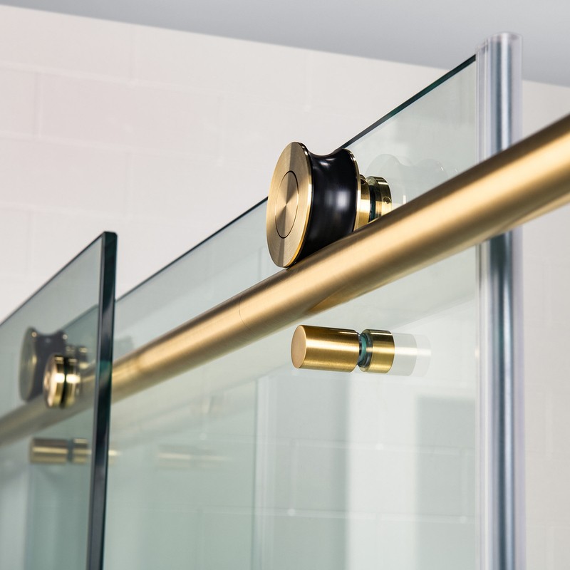 56" - 60" W x 76" H Single Sliding Frameless Shower Door