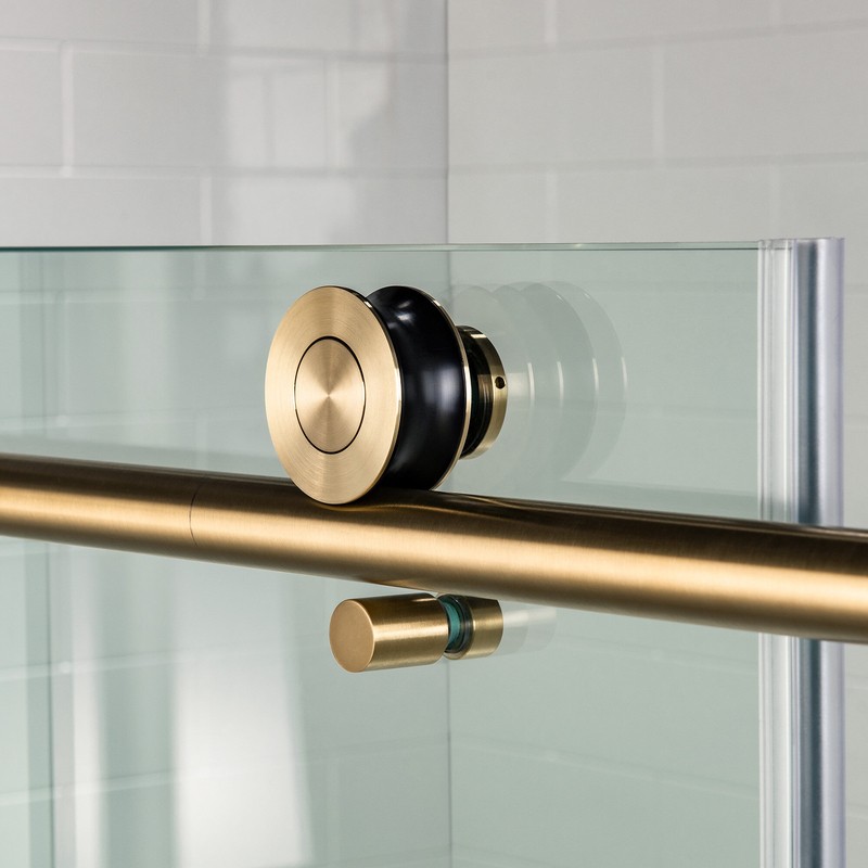 56" - 60" W x 76" H Single Sliding Frameless Shower Door