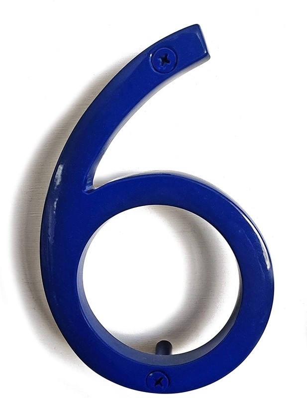 6'' H Metal Floating Mount House Number