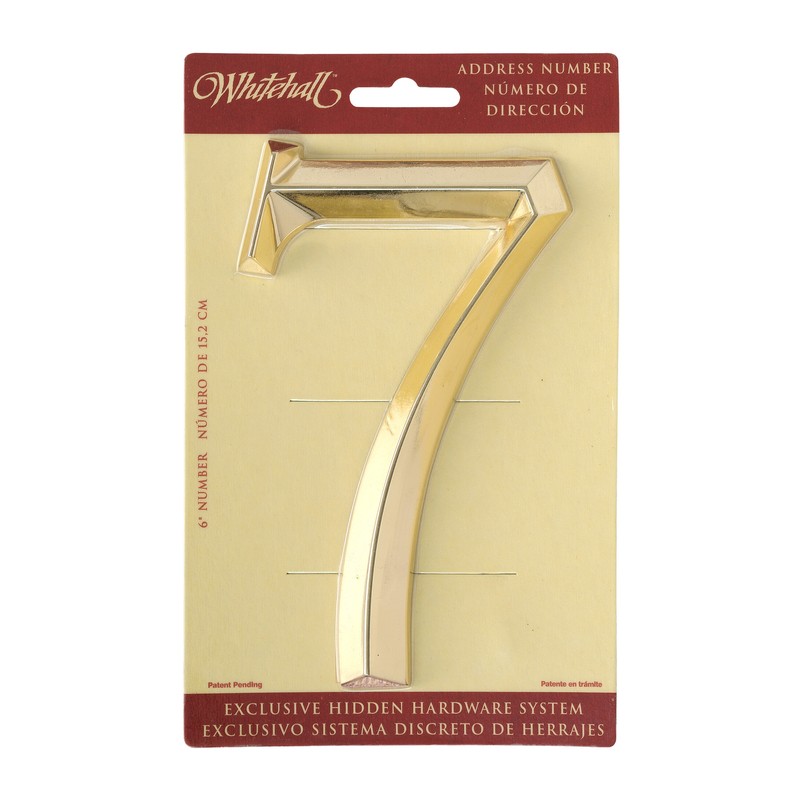 6'' H Metal Surface Mount House Number