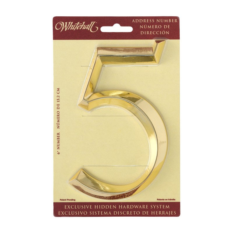6'' H Metal Surface Mount House Number