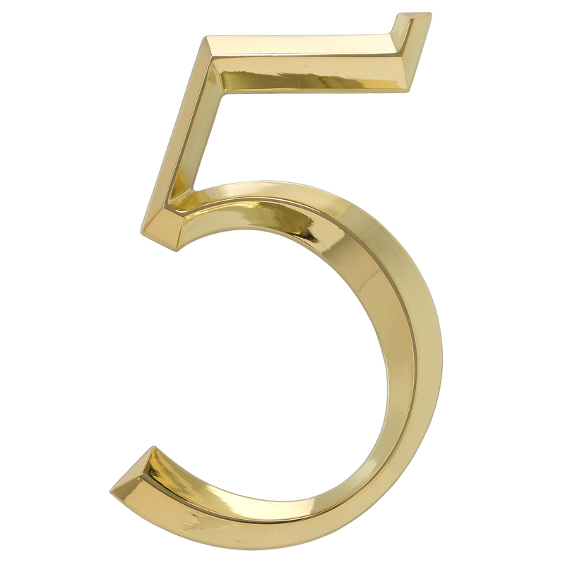 6'' H Metal Surface Mount House Number