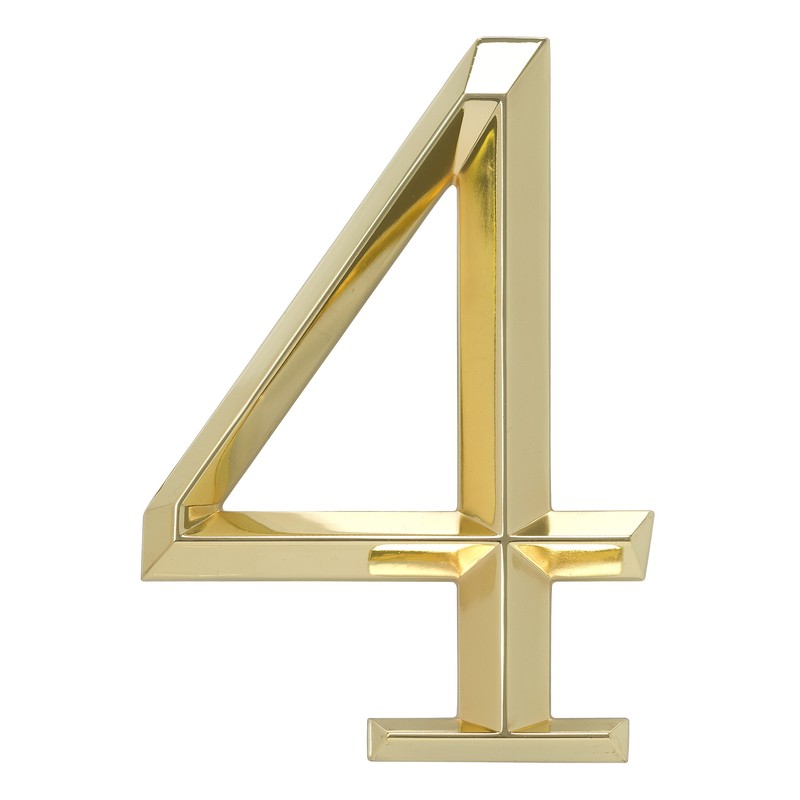 6'' H Metal Surface Mount House Number