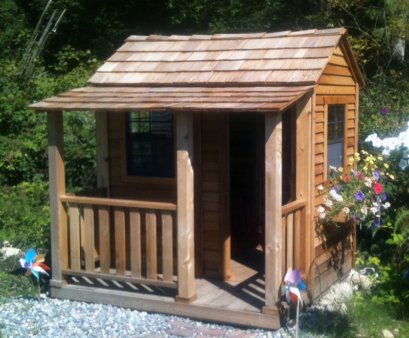 6' x 6' Outdoor Solid Wood Luxury Playhouse