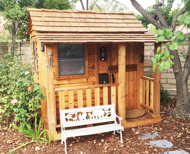 6' x 6' Outdoor Solid Wood Luxury Playhouse