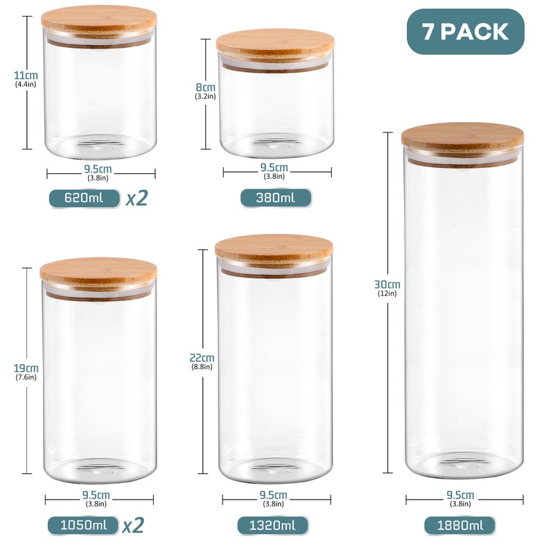 7 Piece Kitchen Canister Set