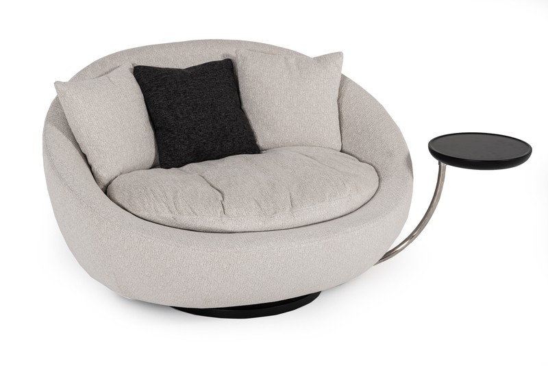 Abbielouise 50'' Wide Swivel Papasan Chair
