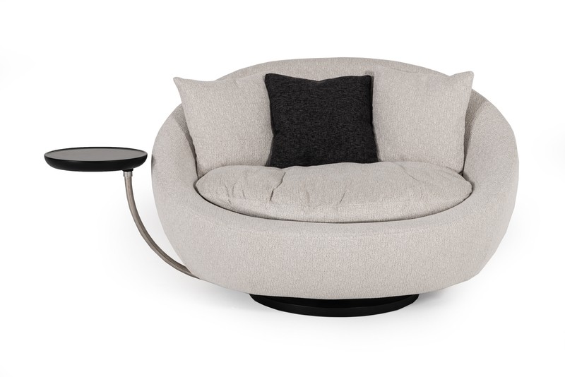 Abbielouise 50'' Wide Swivel Papasan Chair