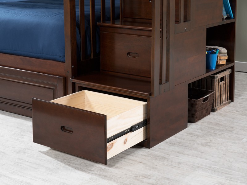 Abel 4 Drawer Solid Wood Standard Bunk Bed by Harriet Bee