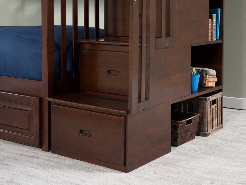 Abel 4 Drawer Solid Wood Standard Bunk Bed by Harriet Bee