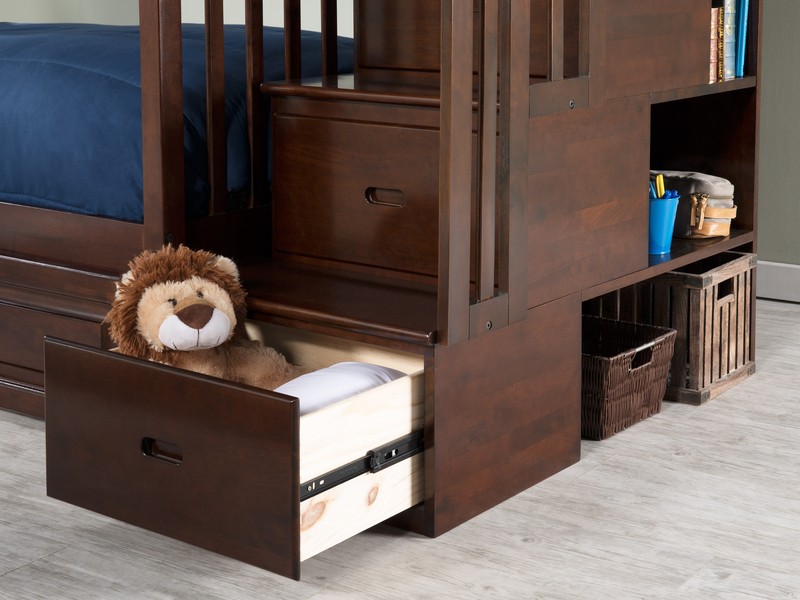 Abel 4 Drawer Solid Wood Standard Bunk Bed by Harriet Bee