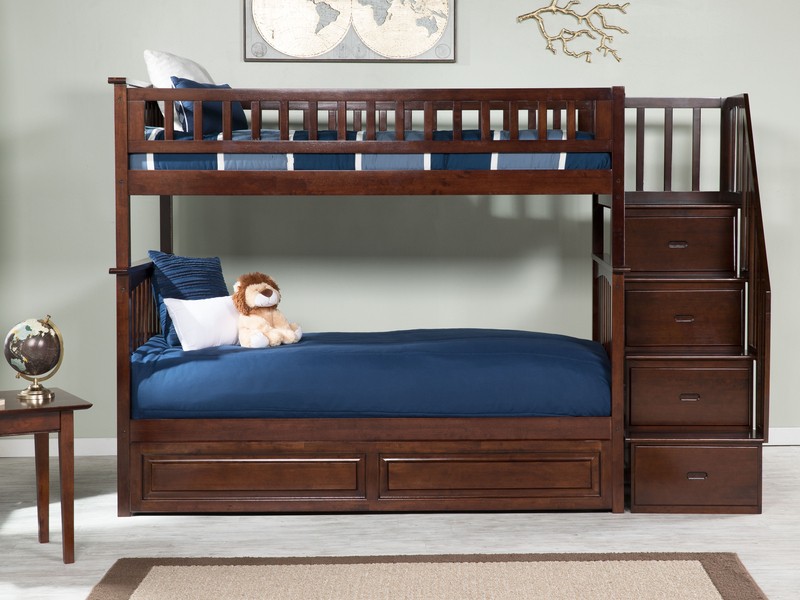 Abel 4 Drawer Solid Wood Standard Bunk Bed by Harriet Bee