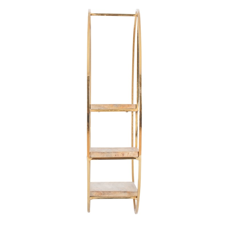 Aberdeen 3 Piece Circle Mango Wood Accent Shelf