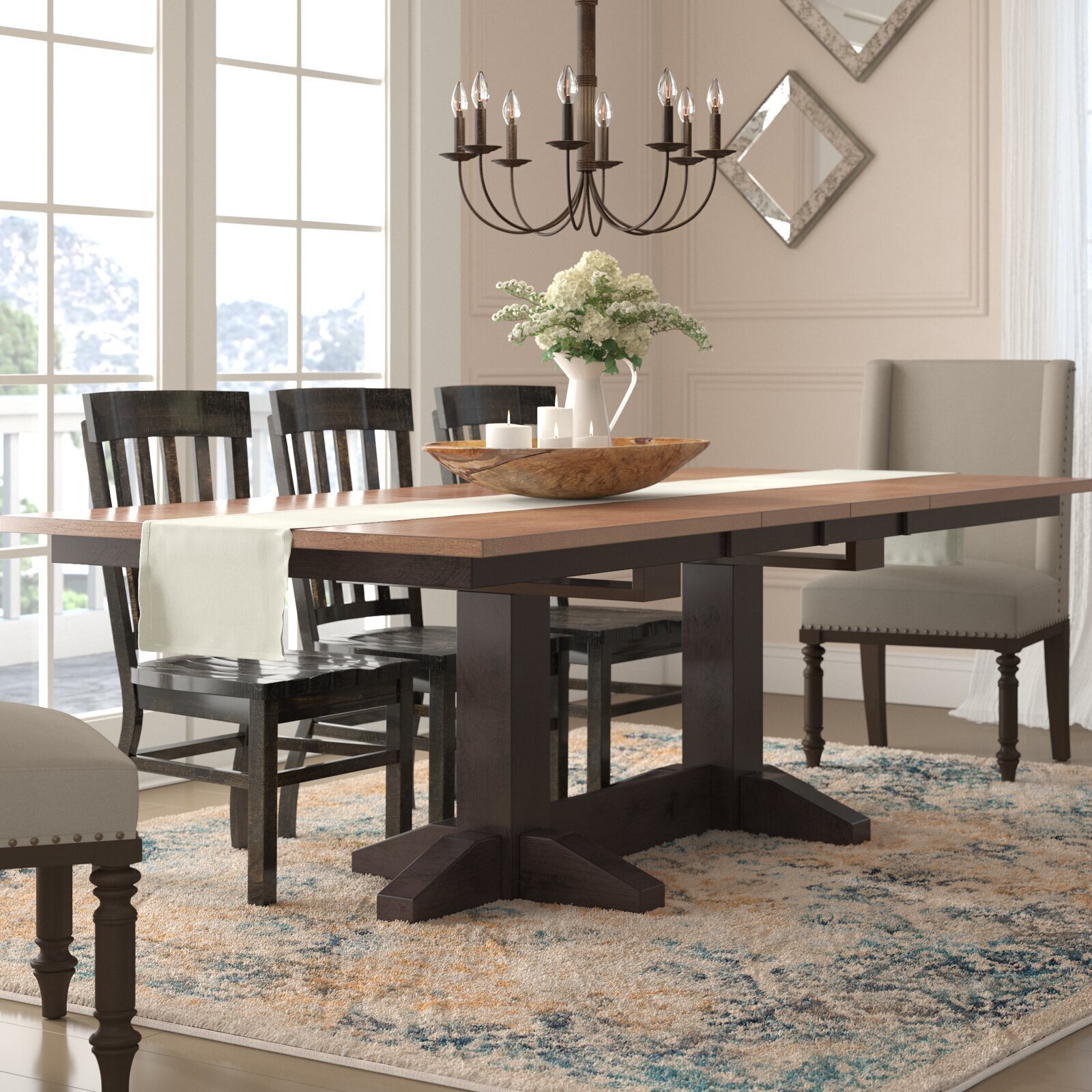 Acacia Extendable Dining Table