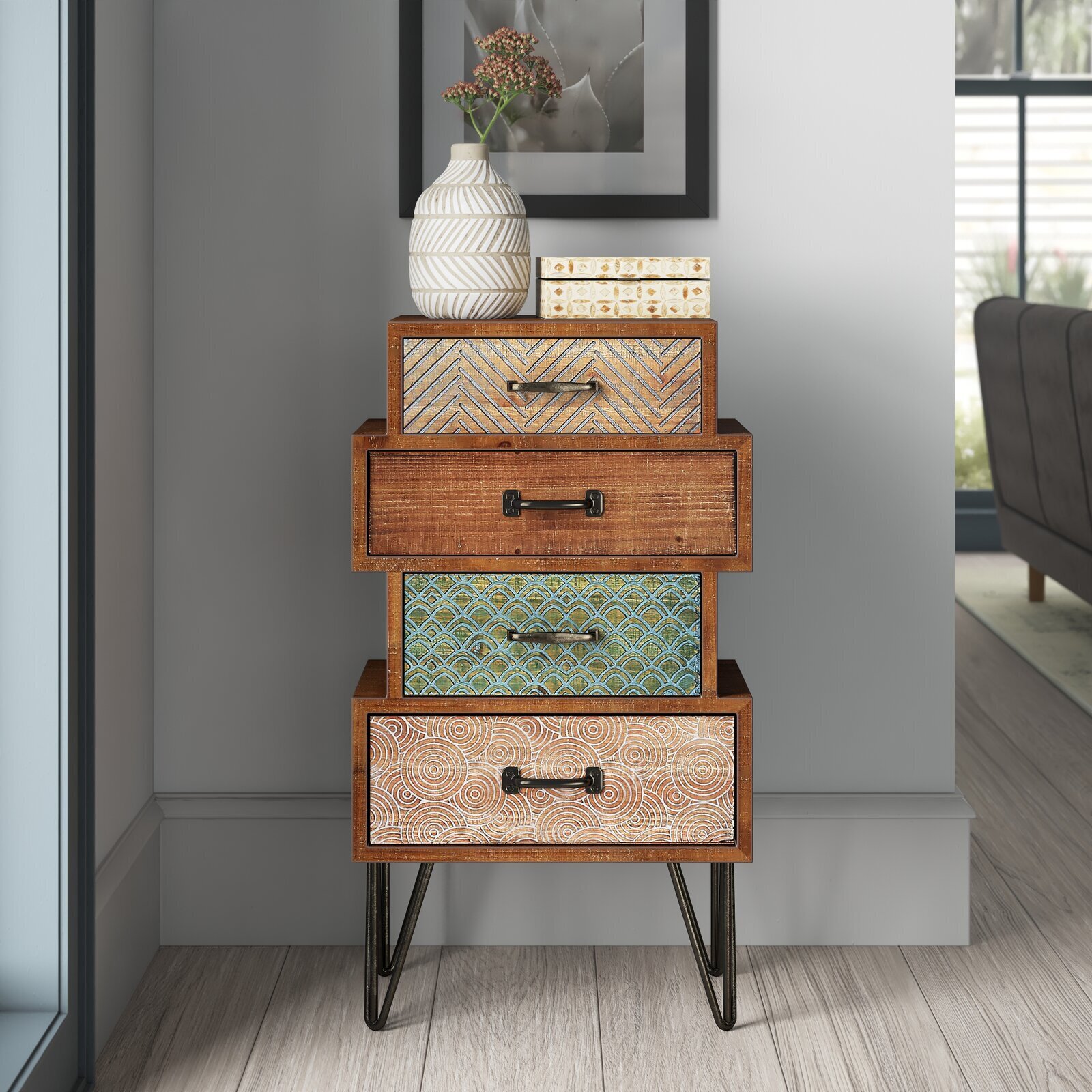 Accent storage cabinets