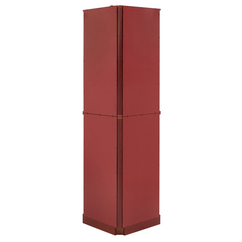 Adelphie 26'' Wide Mirrored Back Curio Cabinet with Lighting
