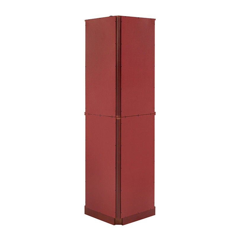 Adelphie 26'' Wide Mirrored Back Curio Cabinet with Lighting