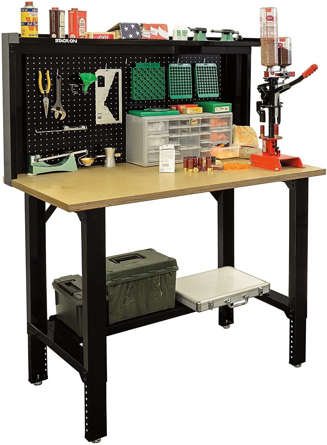 Adjustable Height Ammo Reloading Bench