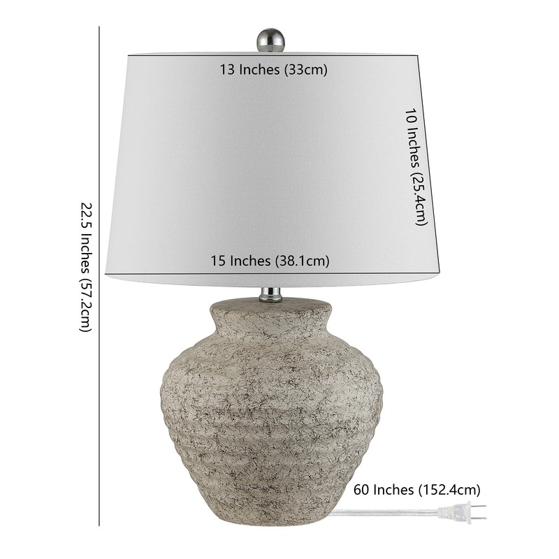 Adstock 22.5" Light Gray Table Lamp