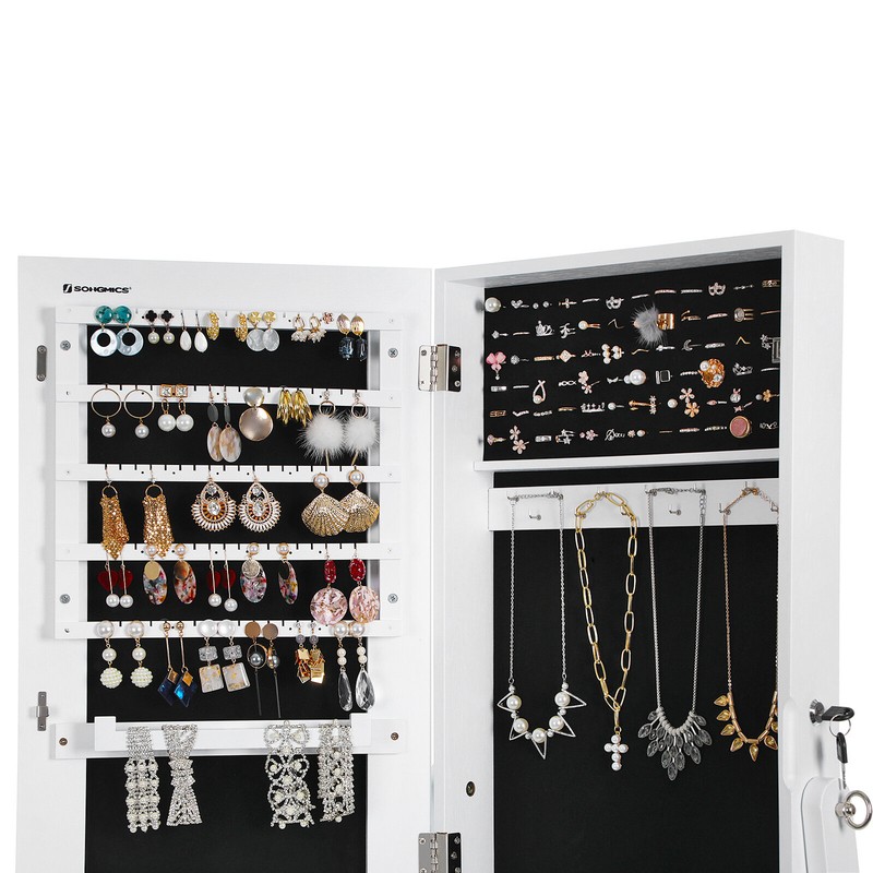 Aganlane 16.2'' Wide Jewelry Armoire with Mirror