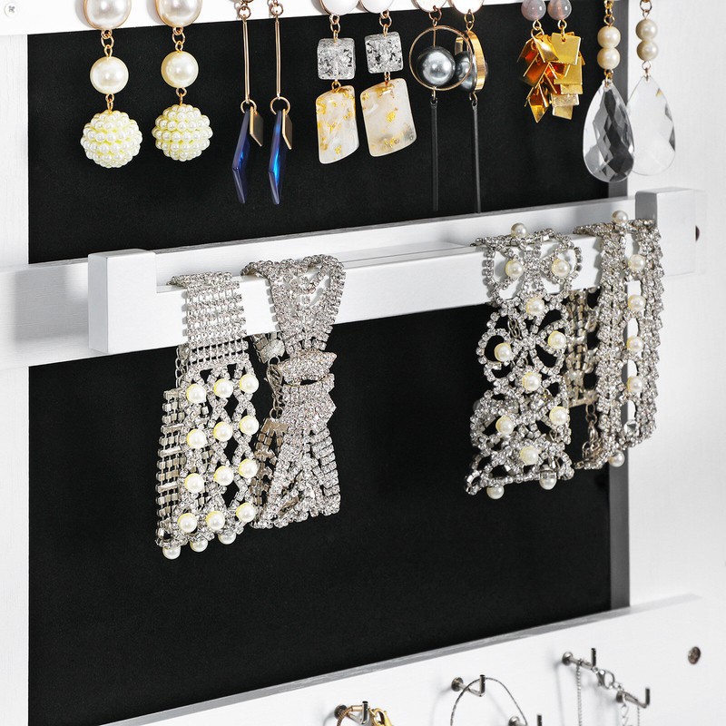 Aganlane 16.2'' Wide Jewelry Armoire with Mirror