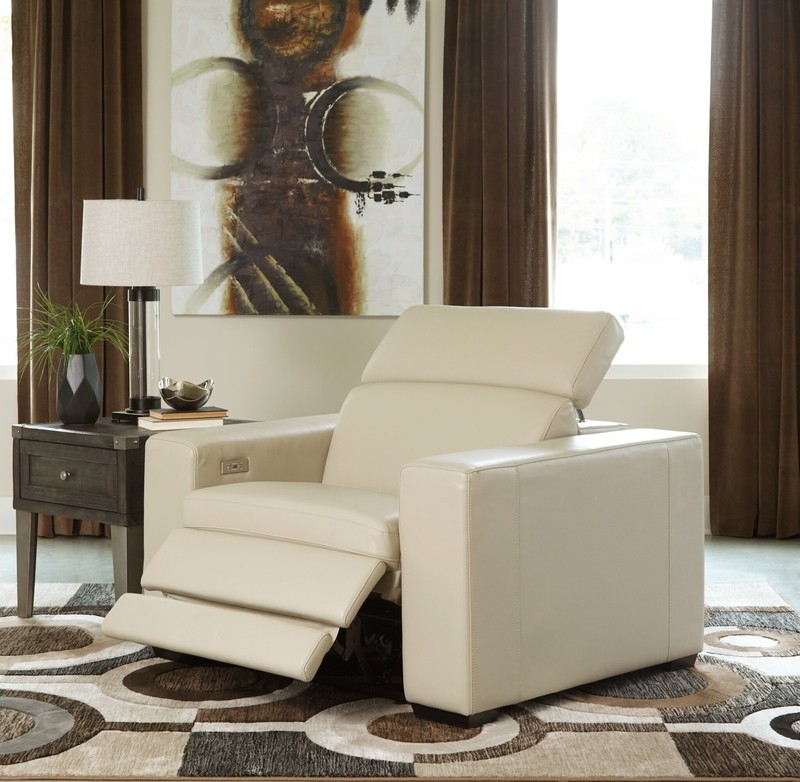 Ahuvah 49.25'' Wide Vegan Leather Power Zero Gravity Recliner