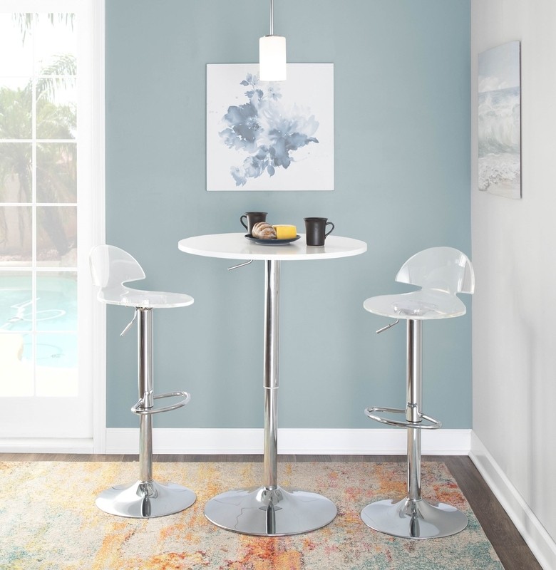 Allyza Swivel Adjustable Height Bar Stool