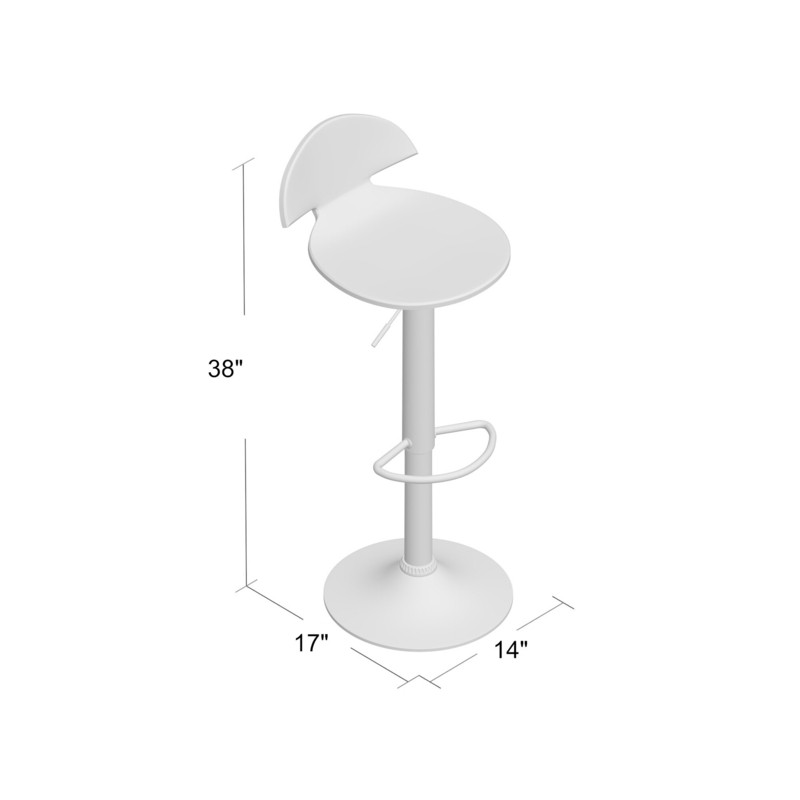 Allyza Swivel Adjustable Height Bar Stool