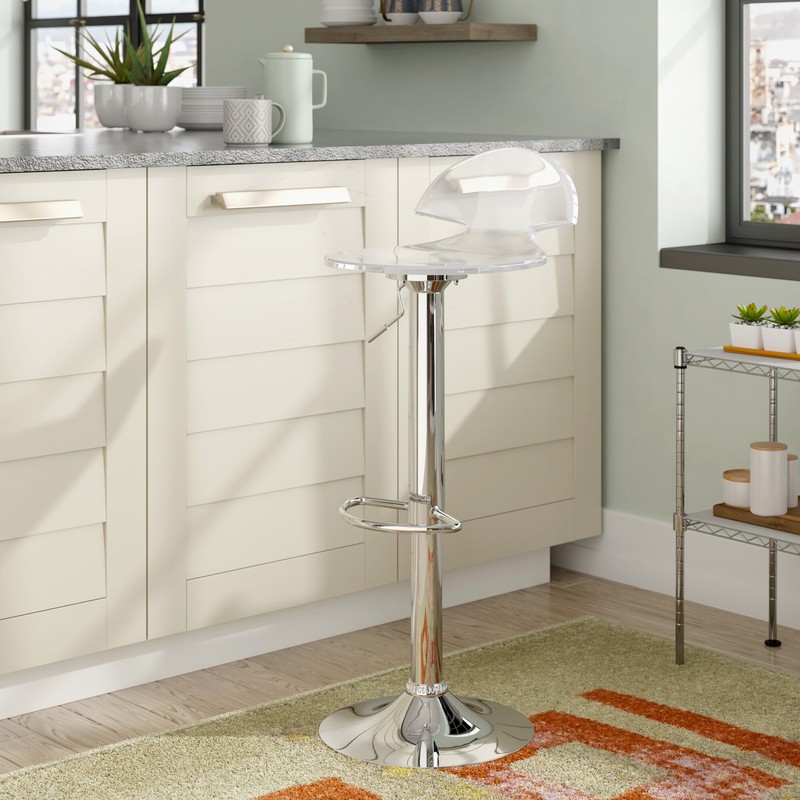 Allyza Swivel Adjustable Height Bar Stool