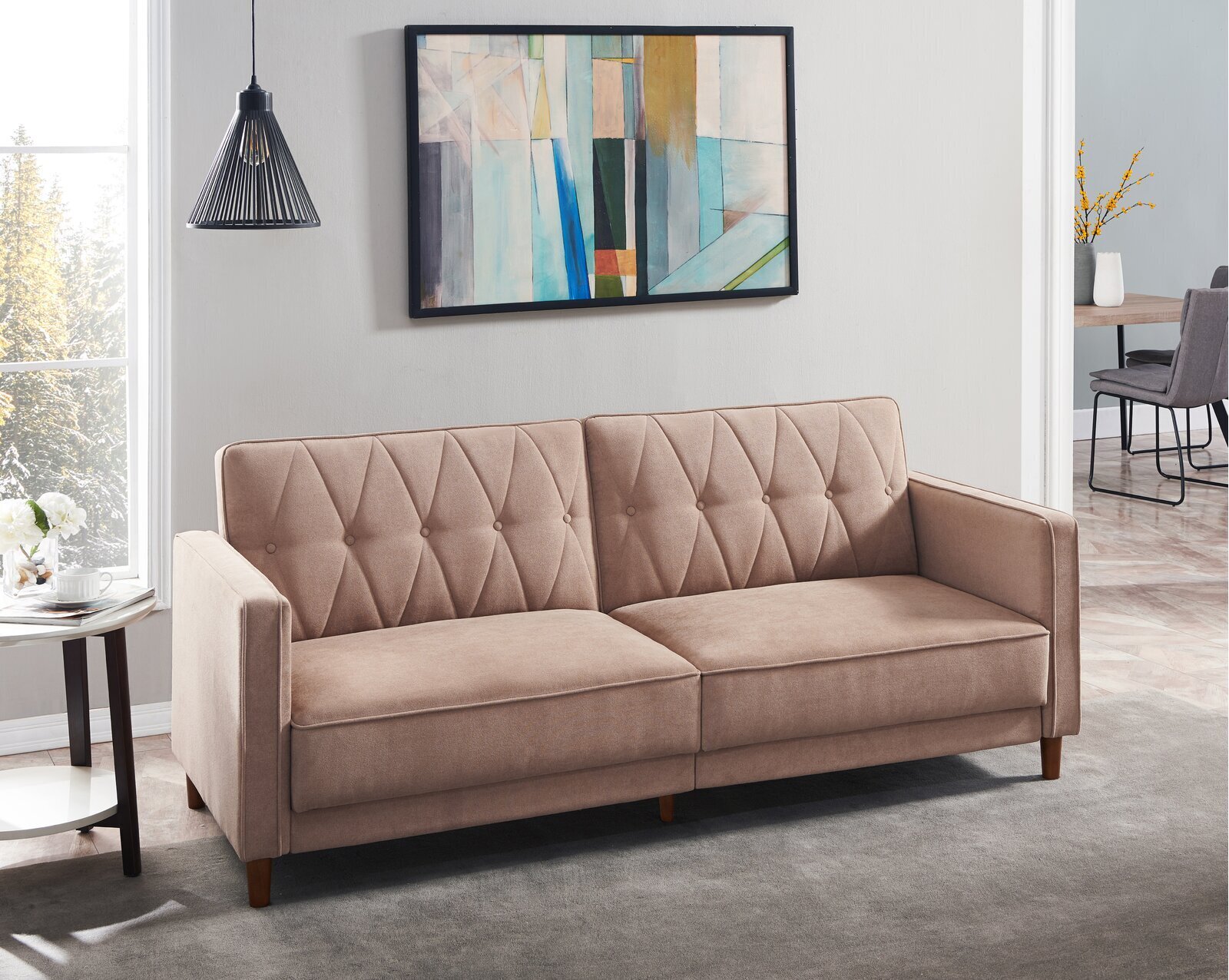 Almond Color Japandi Sofa 