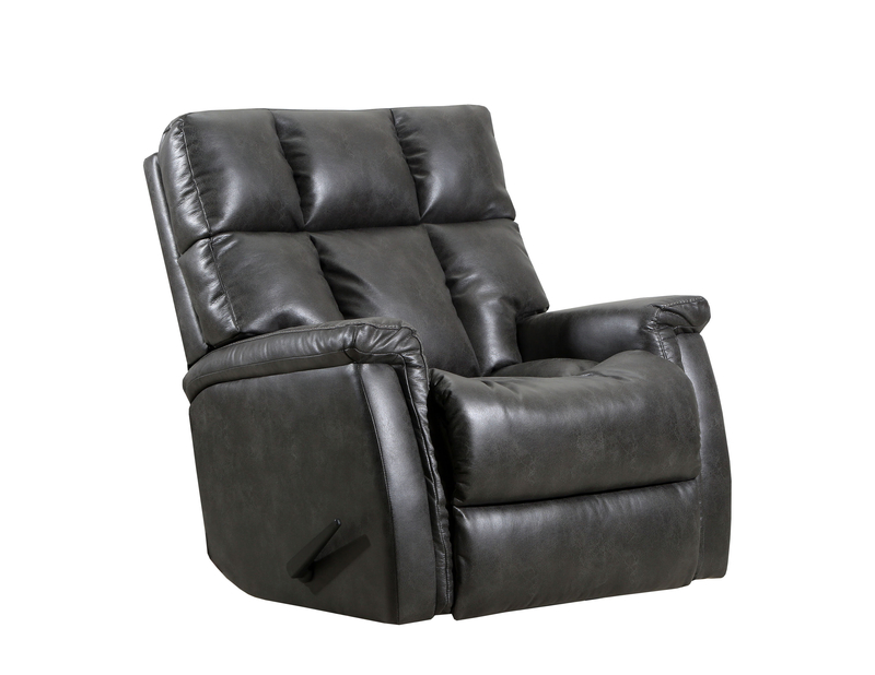 Alsache 38'' Wide Leather Match Standard Recliner with Heated Cushion