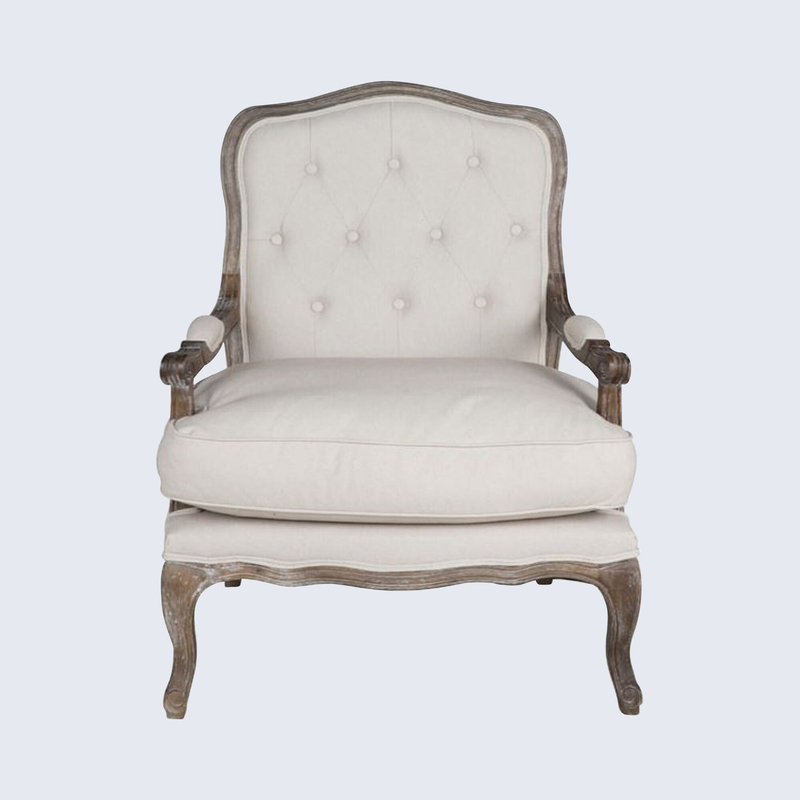 Alto 29'' Wide Tufted Linen Armchair
