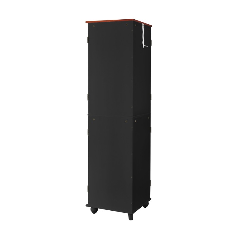 Amein 67.72'' Tall 4 - Door Corner Accent Cabinet