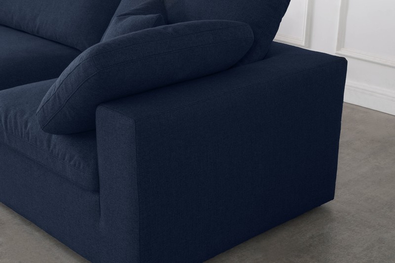 Amillya 119" Wide Reversible Modular Corner Sectional with Ottoman