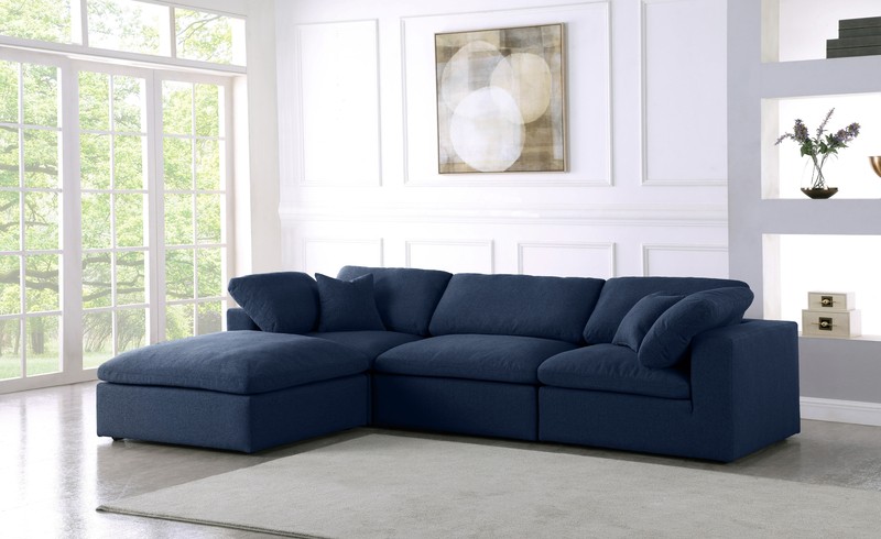 Amillya 119" Wide Reversible Modular Corner Sectional with Ottoman