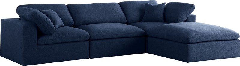 Amillya 119" Wide Reversible Modular Corner Sectional with Ottoman