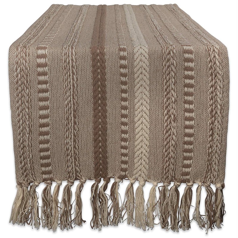 Amundson Striped 100% Cotton Table Runner