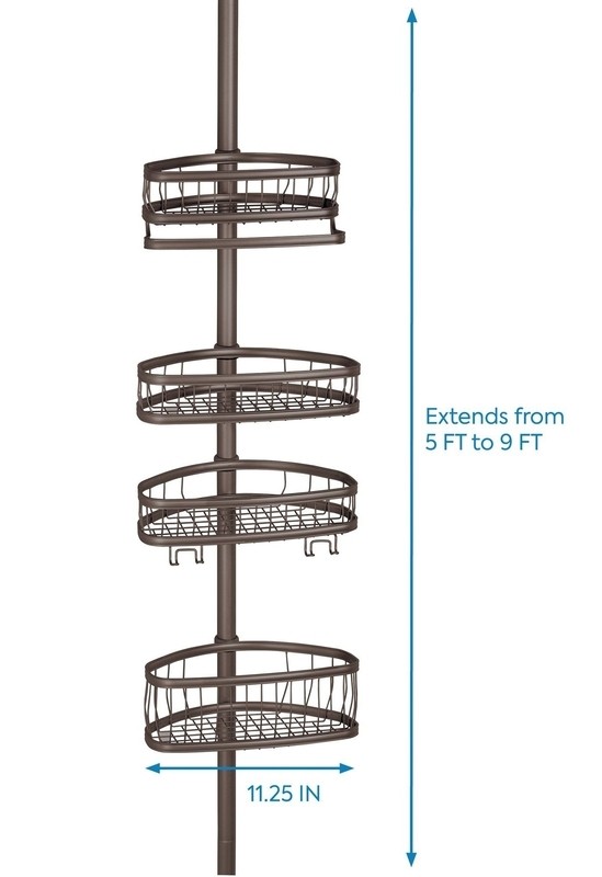 Anshdeep Tension Pole Shower Caddy