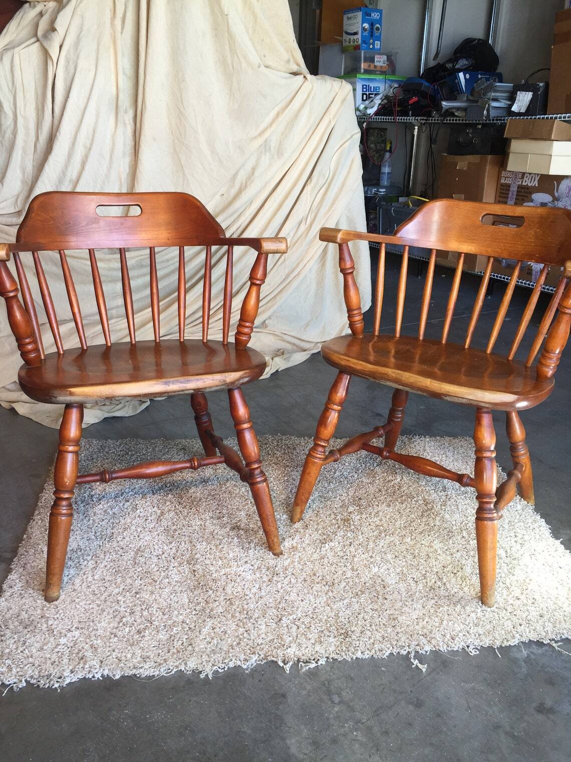 Antique captains dining chair