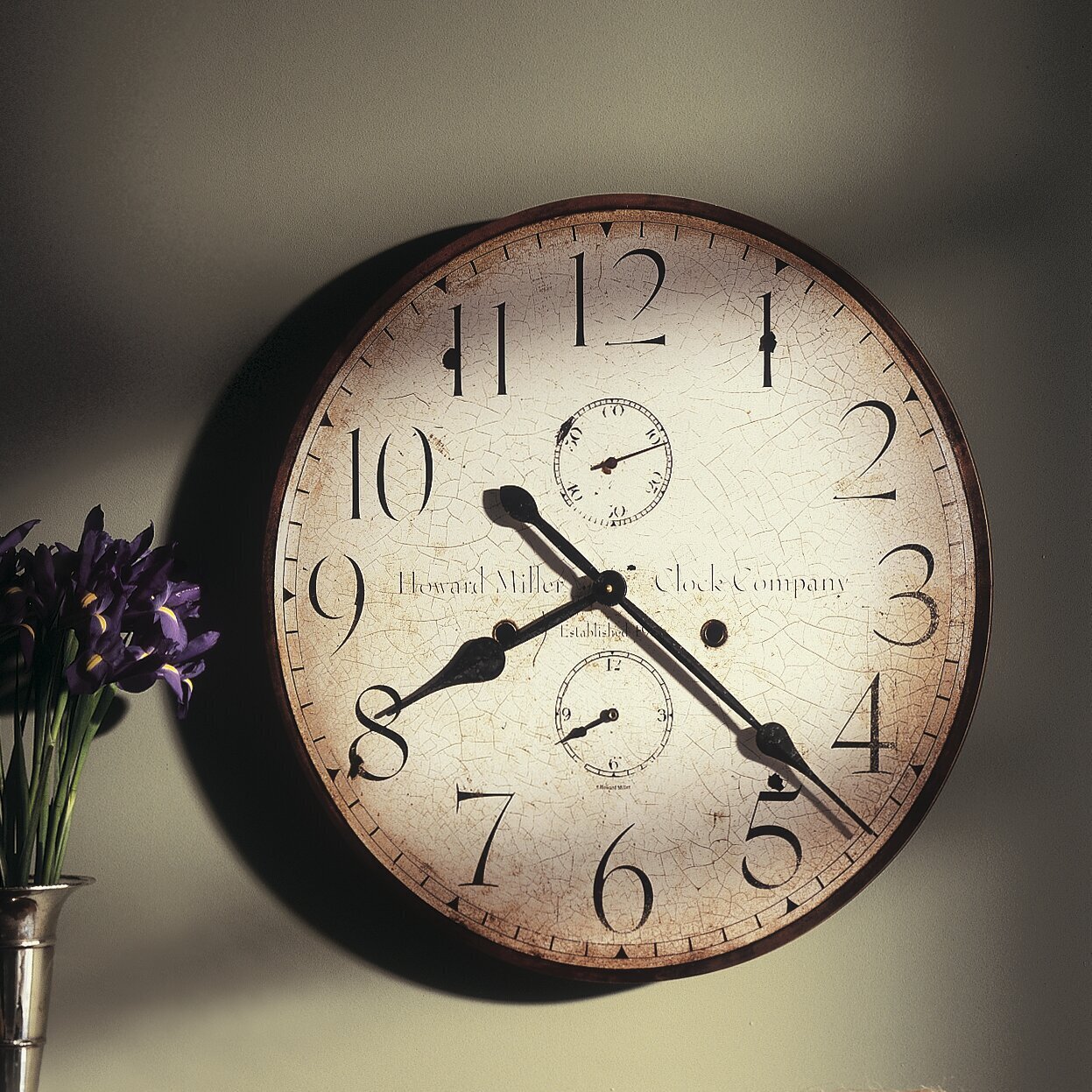 Antique large wall clock in a 1920s design