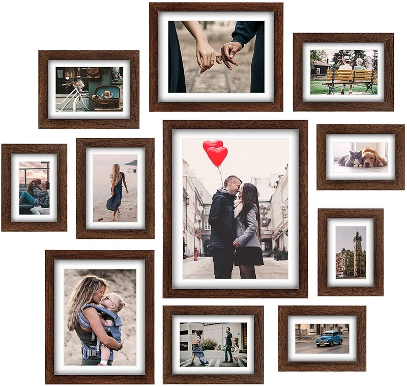 Multi Picture Photo Frames 12 Pieces Set Wall Frames Set Collage Family 