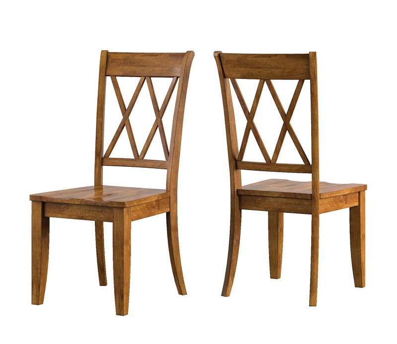 Arisa Solid Wood Cross Back Side Chair