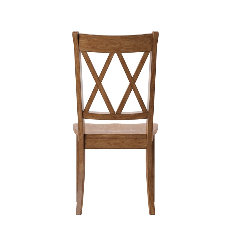 Arisa Solid Wood Cross Back Side Chair