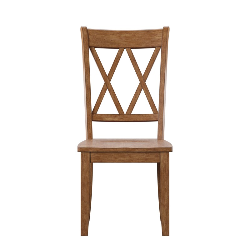 Arisa Solid Wood Cross Back Side Chair