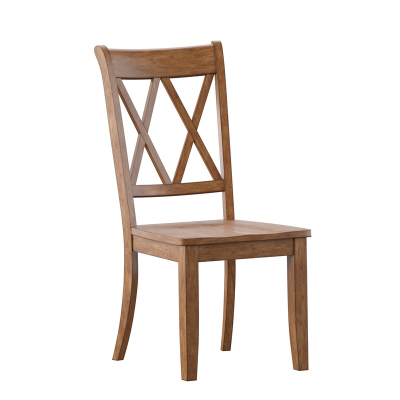 Arisa Solid Wood Cross Back Side Chair