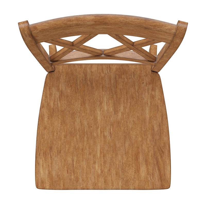 Arisa Solid Wood Cross Back Side Chair