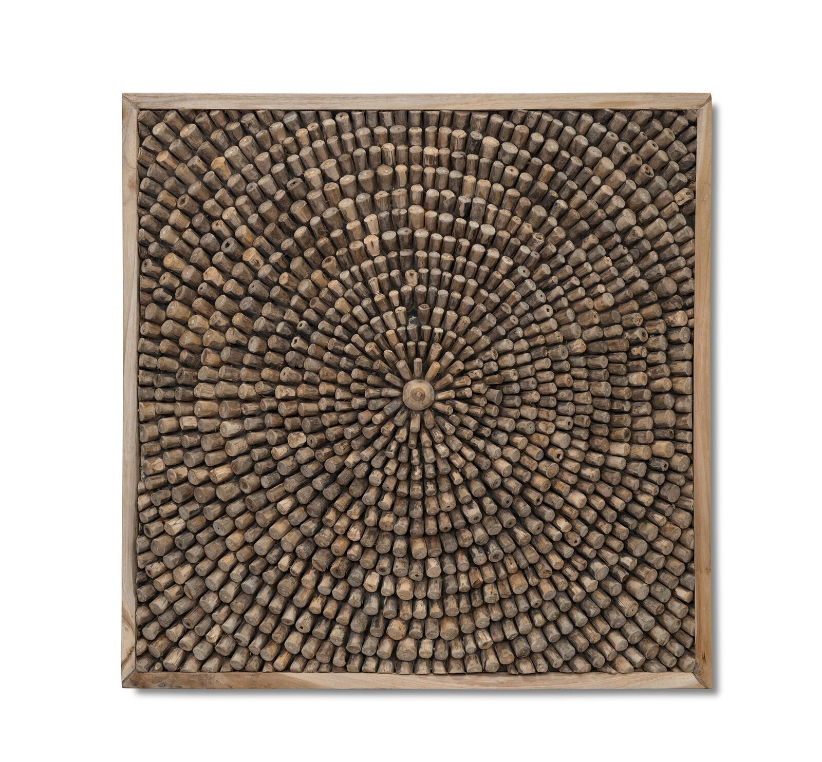 Artisanal Sculptured Sunburst Wall Art